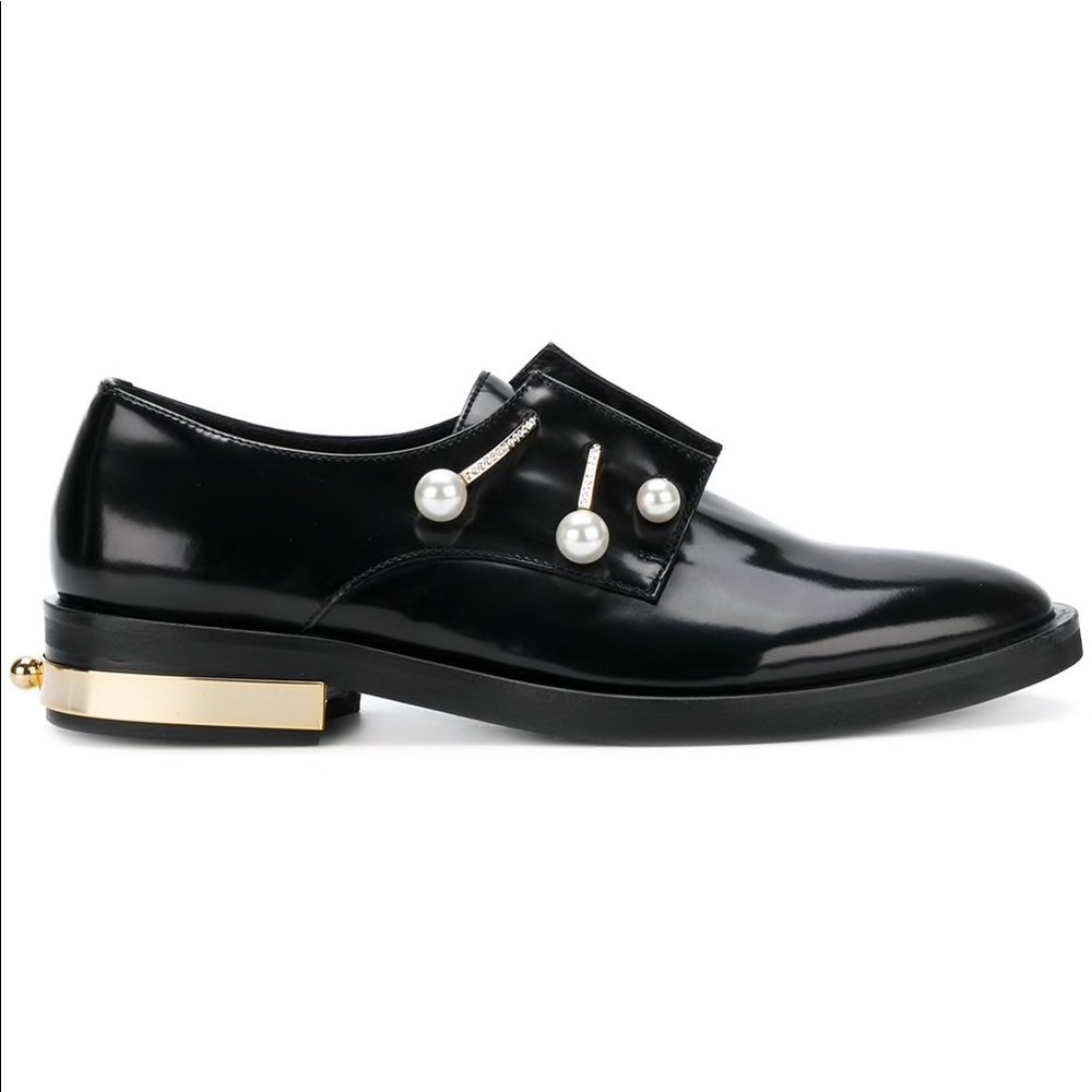 COLIAC Pearl detail loafers